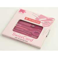 Victorinox Breast Cancer SwissCard Translucent Pink