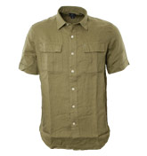 Victorinox Khaki Short Sleeve Shirt