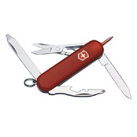 Midnite Manager Red Swiss Army Knife   LED 10 Functions 06366