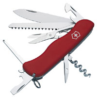 Victorinox Outrider Red Lock Blade Swiss Army Knife 14 Functions 09023