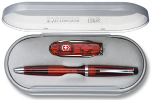 victorinox Penknife - Classic SD and Solo Cross Set - Red - #CLEARANCE