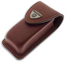 Victorinox Penknife - Brown Leather Belt Pouch - 5 to 8 Layer - Ref 40535