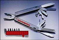 Penknife - Swiss Tool Plus with Leather Pouch - Ref 30333L