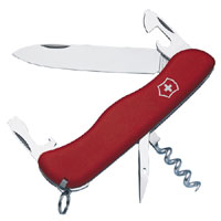 Victorinox Picknicker Red Lock Blade Swiss Army Knife 11 Functions 0885300