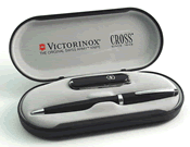 Pocket Knife and Cross Pen Set - Black