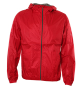 Victorinox Red Hooded Packaway Jacket