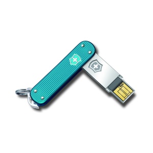 Slim 4GB USB Flash Drive - Blue