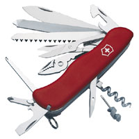 Victorinox Workchamp Red Lock Blade Swiss Army Knife 21 Functions 09064