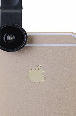 VicTsing 3 in 1 Clip On 180 Degree Fisheye Fish Eye Lens   0.67X Wide Angle Lens   Macro Lens Camera Lens Kit For Iphone 6, Iphone 6 plus, Iphone 5, Iphone 5s, Samsung Galaxy S3, Samsung Galaxy S4, Sa