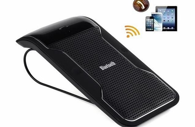 Bluetooth 3.0 In-Car Speakerphone Handsfree Car Kit Speaker with Visor Clip For iPhone 4S 5 5S 5C Samsung Galaxy S5 S4 S3 Note 2 3 Smartphones MP3 MP4 Tablet - Echo and Noise Cancellation