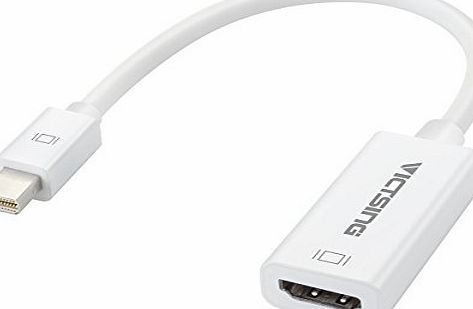 VicTsing Thunderbolt Mini DisplayPort DP to HDMI Adapter Audio Video HDTV Cable Converter for Apple Macbook Pro 13 15 17 inch, Macbook Air, iMac, Mac Mini, Microsoft Surface Pro / Pro 2/3 Pro, Lenovo
