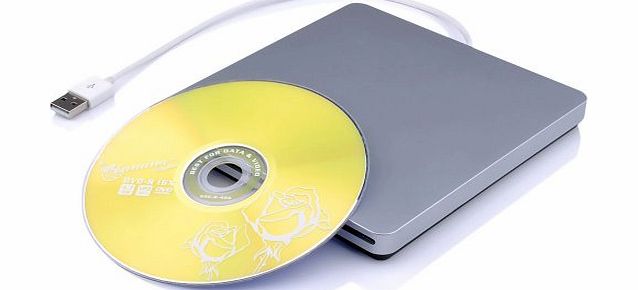 USB External Slot in DVD CD RW Drive Burner Superdrive for PC Netbook Ultrabook HP Acer Asus Notebook Desktop Laptop