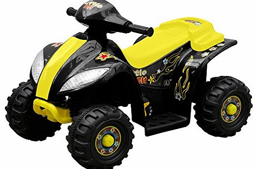 vidaXL Kids Quad Bike Electric Yellow 