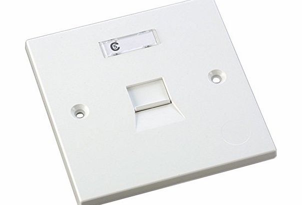 Videk Net 5 Cat5 Enhanced Single Faceplate
