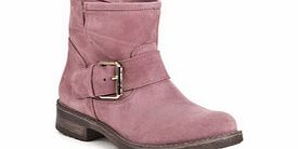 Vienty Violet suede buckled ankle boots