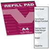 Viking A4 Covered Refill Pad Feint Ruled - 80 Sheets
