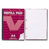 Viking A4 Covered Refill Pad Narrow Ruled - 160 Sheets