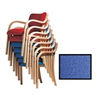 Viking at Home Beech Stacking Armchair-Blue