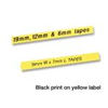 Viking at Home Dymo Labels Black Printed On Yellow-9mm