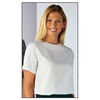 Womens White Round Neck Business Blouse - Size 10