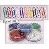 Viking Coloured 27mm (Tub of 400) Paper Clips-Assorted