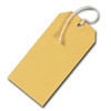 Viking Coloured Strung Tags-Yellow