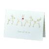 Gold Riendeer Christmas Card - 20p/k