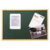Viking Light Oak Frame Notice Board-Green