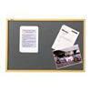 Viking Light Oak Frame Notice Board-Grey