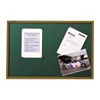 Viking Mahogany Frame Notice Board-Green