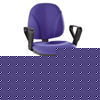 Medium Back Ergonomic Operator Chair-Blue