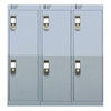 Viking Nest Of Three 3-Door Lockers-Grey