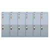 Viking Nest Of Three 6-Door Lockers-Grey