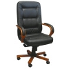 Niceday Como Soft Leather Luxury Chair - Mahogany