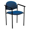 Reception/Conference Chair With Arms-Blue