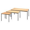 Stacking Tables 177.8 x 74.6 x 72.5cm-Oak