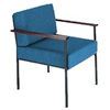Viking Steel-Frame Reception Armchair-Blue