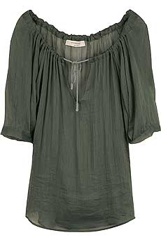 Cotton and Silk Blend Top