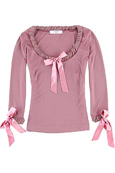 Viktor & Rolf Silk jersey drawstring top