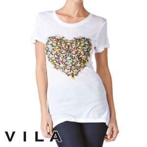 T-Shirts - Vila Springs T-Shirt - Optical