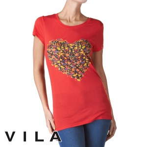 Vila T-Shirts - Vila Springs T-Shirt - Paradise
