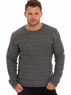 Villain Brownie Zig Zag Sweater