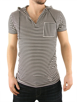 Villain Navy Sammy Hooded T-Shirt