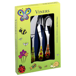 Viners Insects 3 piece cutlery set