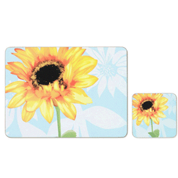 Sunflower coasters - set of 4