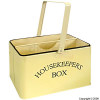 Cream Metal Housekeepers Box With