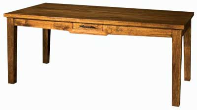 vintage Dark Oblong Dining Table