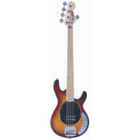 Vintage EST96 Active 5 Bass Guitar Flame Top
