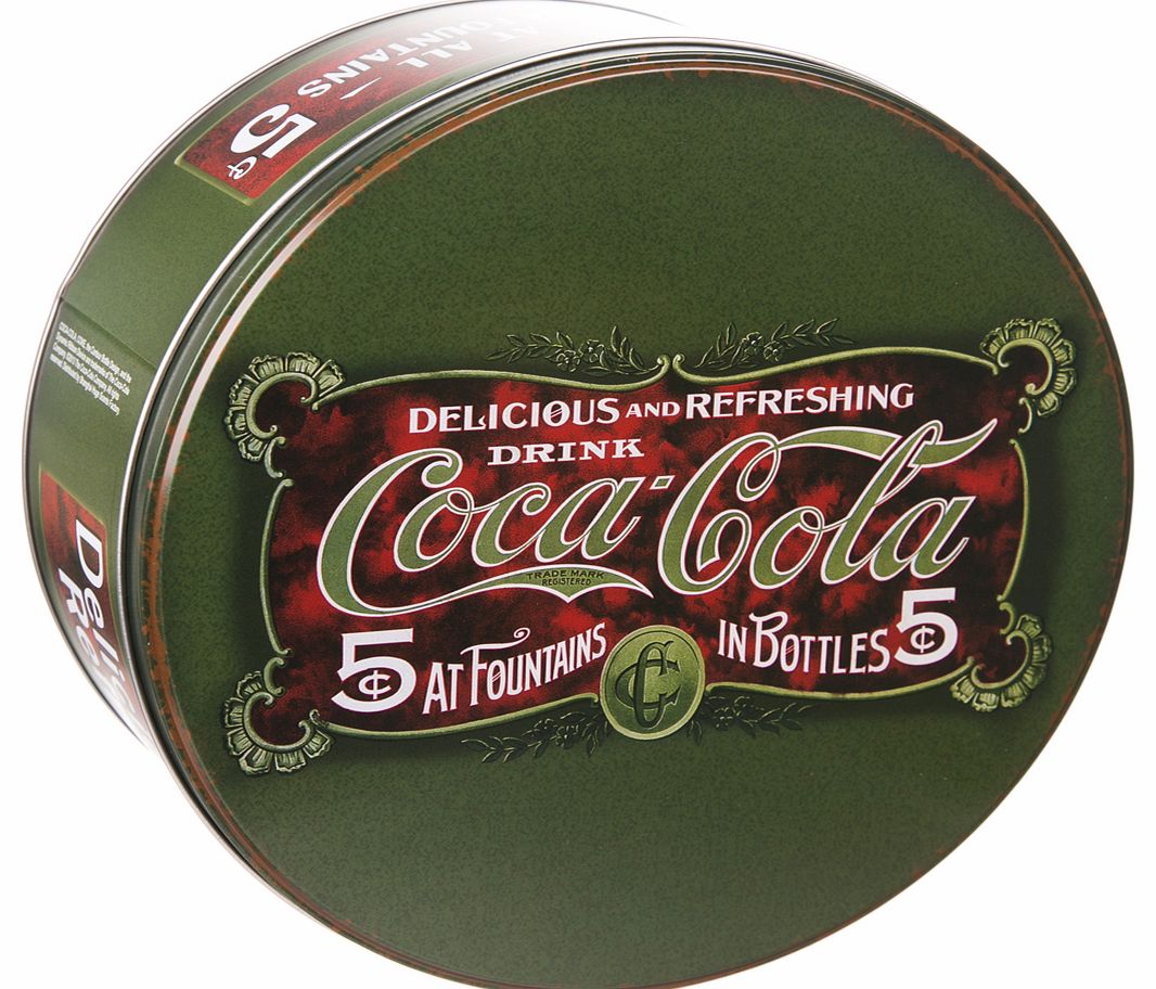 Vintage Green Coca-Cola 8`` Round Cake Tin