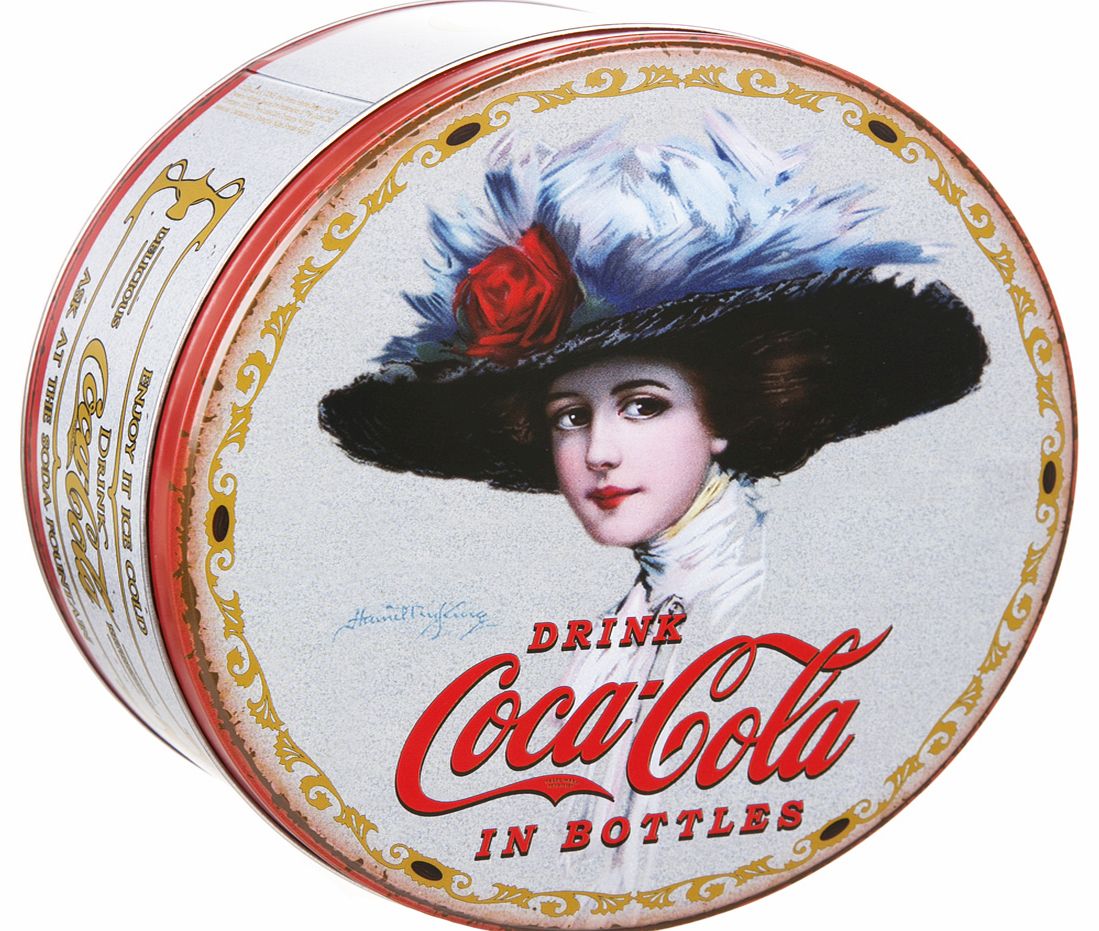 Vintage Grey Coca-Cola 8`` Round Cake Tin